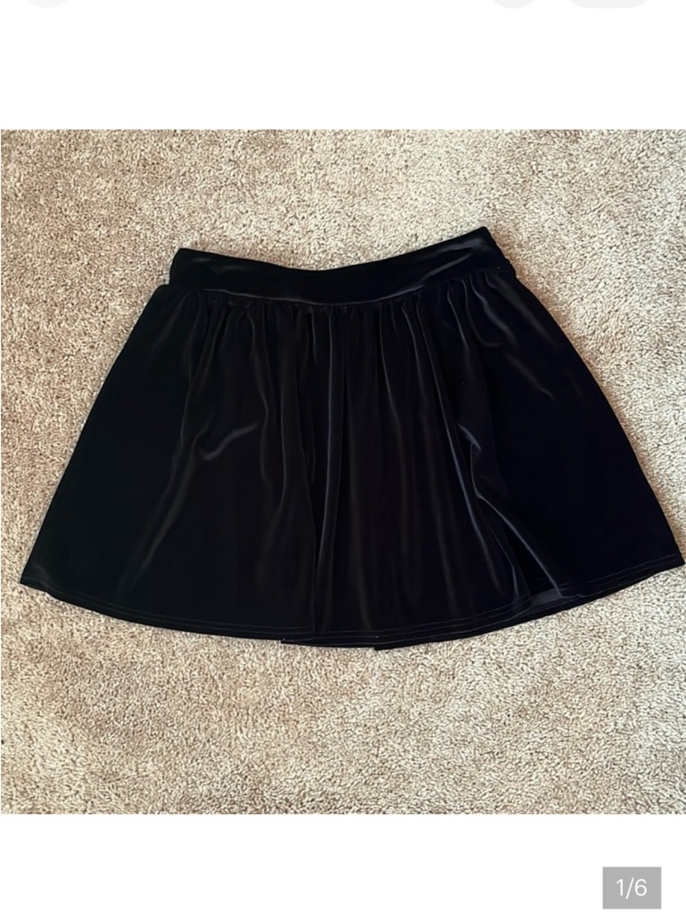 Foreign Exchange Velour Skater Skirt